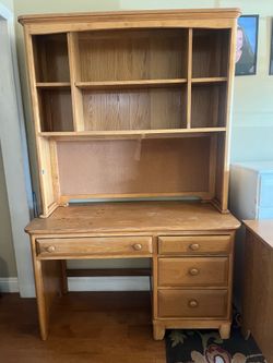 Solid wood youth desk