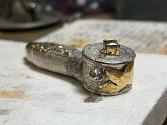 Sterling silver and 14k gold ‘candle snuffer’