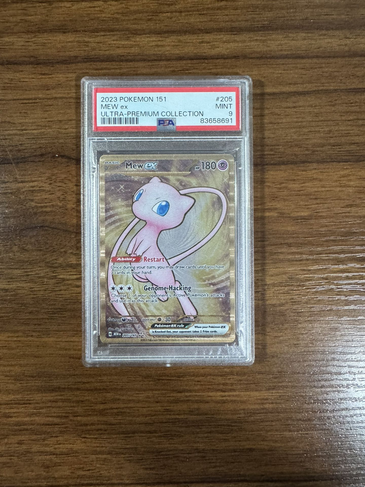 PSA 9 Mew Ex 151 Ultra Premium Collection Metal