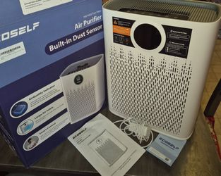 🔥New! ECOSELF Air Purifier Home Large Room 2400 Ft² True HEPA Filter Smart Mode Aromatherapy