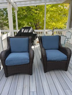 Pair of outdoor chairs