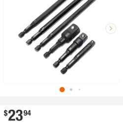 Husky 1/4 IN. DRIVE IMPACT DRIVER SOCKET ADAPTER SET (6-PIECE