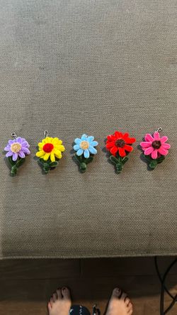 Flower keychain