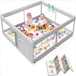 Baby Playpen with Mat