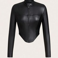 All black Moto Jacket