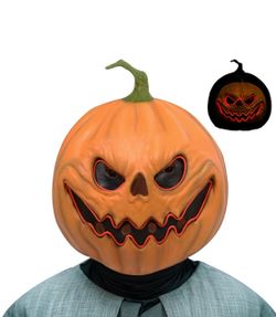 LED Glowing Pumpkin Halloween Mask