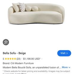 Bella Sofa Beige
