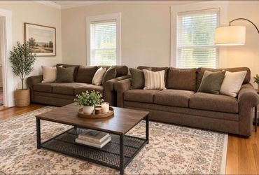 La-Z-Boy Brown 3-Seat Sofa / Couch