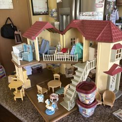 Huge Calico Critters Lot.  