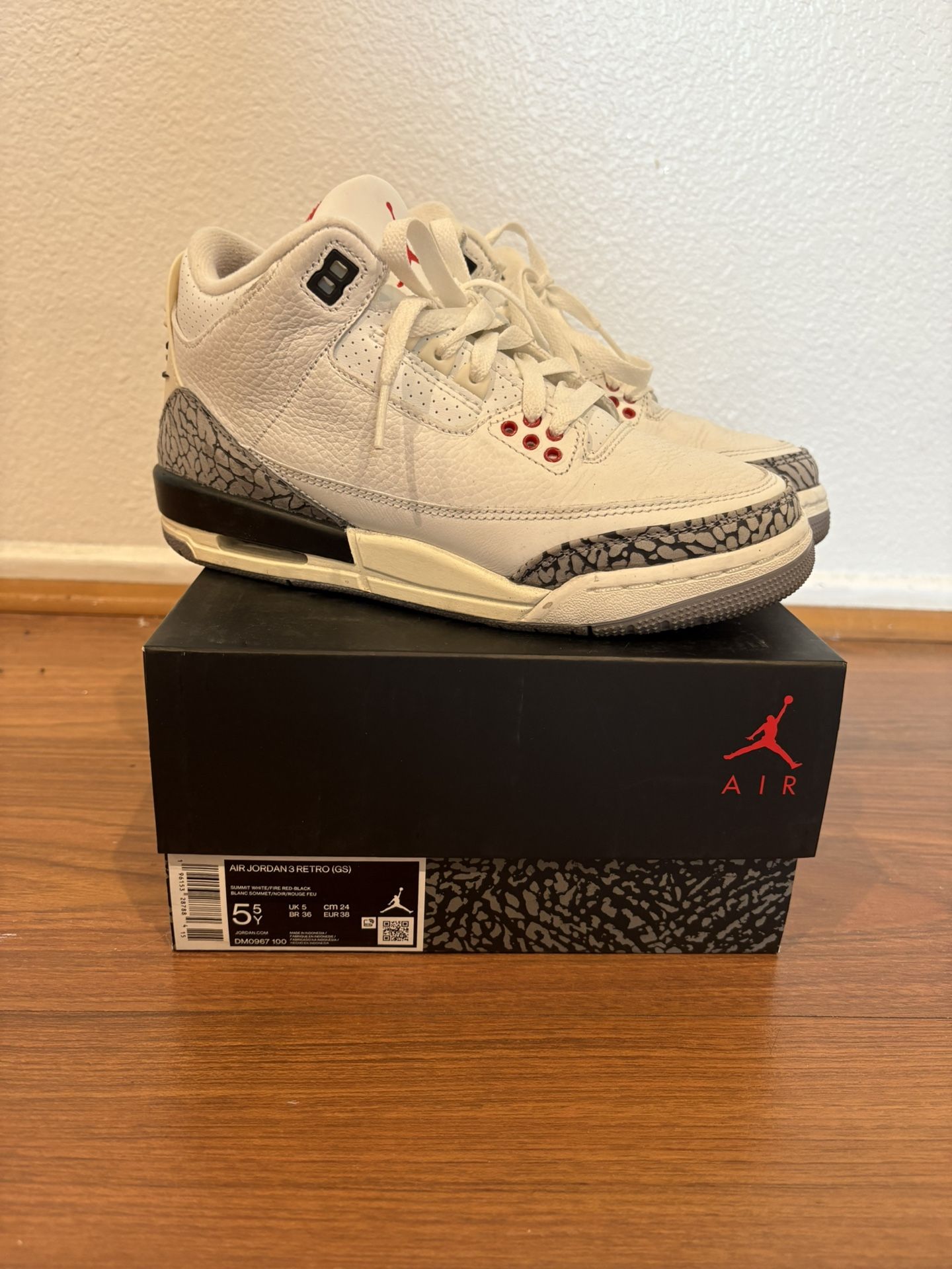 Air Jordan Retro GS White Cement Reimagined Size DM0967 100
