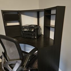 Desk, Chair, and Fax/printer Bundle