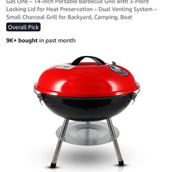 New “Gas One” 14” Portable Barbecue Grill