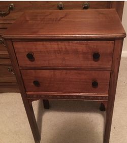 Vintage Sewing Wood Table/Cabinet Numbered 52-P