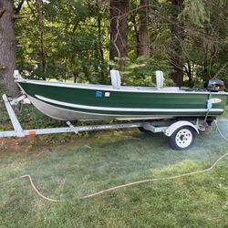 12 Foot Heavy Duty Aluminum Boat For Sale. 