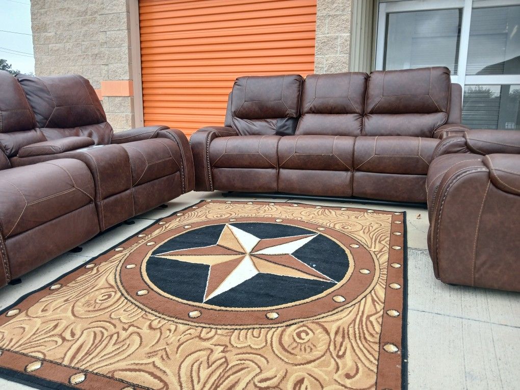 💥✨️3-Piece Leather Recliner Set 💥