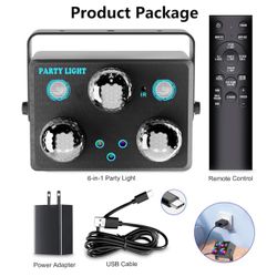 Disco Ball Party Lights 6 in 1  