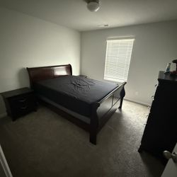 Ashley furniture Sleigh Bed And Box Spring 