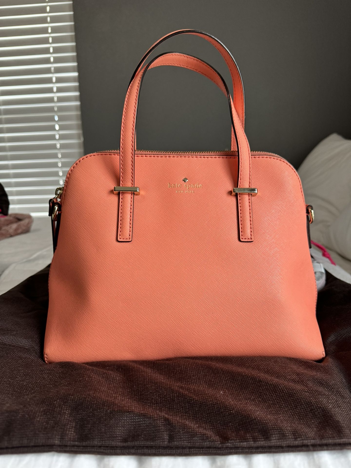 CORAL KATE SPADE HANDBAG