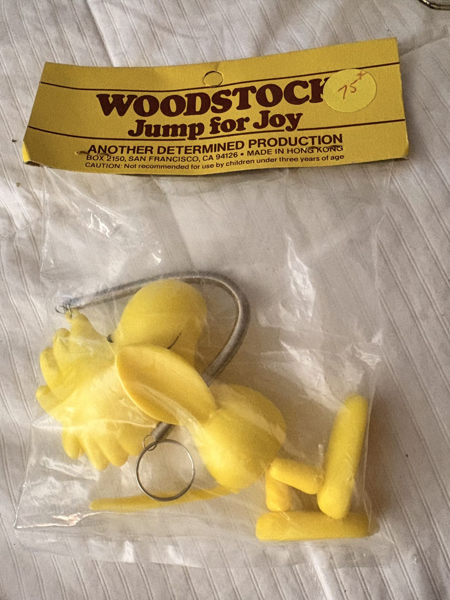 Vintage Peanuts, Woodstock “Jump For Joy” Spring Toy