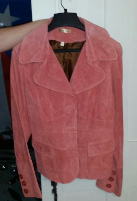 Women's Pink suede jacket