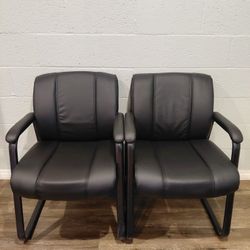 Black Office chairs GOOD CONDITION $50 Each