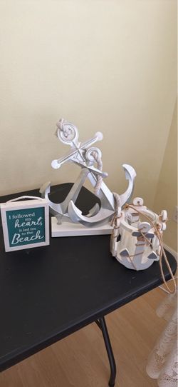 Nautical beach decor set