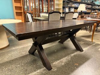 POTTERY BARN Toscana Rustic Vintage Amber Extension Table