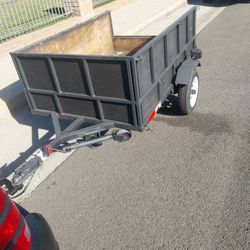 Heavy Duty Solid Steel 4x6.  1 Ton. Trailer