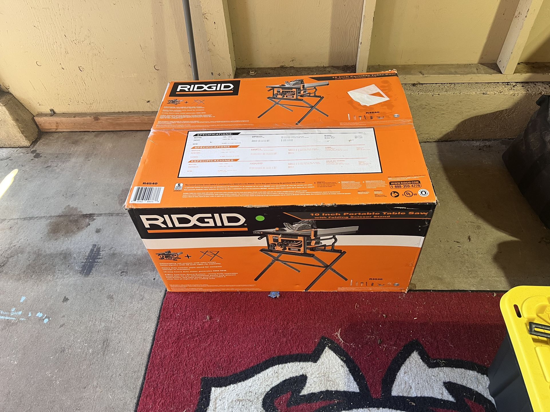 Portable 10” Table Saw