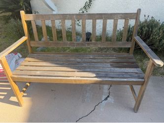 Wooden bench!