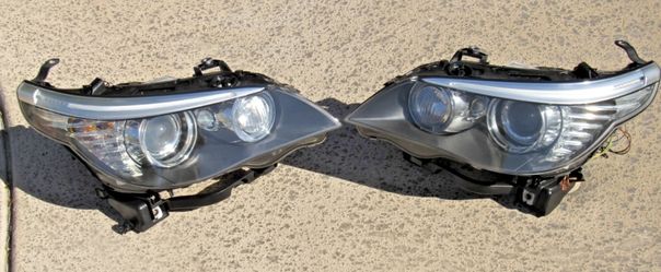 08-10 BMW 528i 535i E60 E61 Xenon/HID Headlight Headlamps w/AFS Left+Right