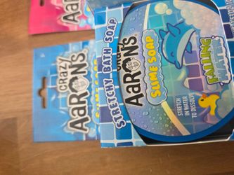 Crazy aaron slime soap falling water