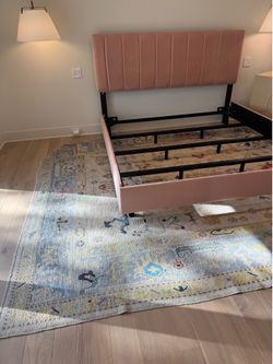 Pink king size bed