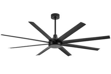 Breezary Melissa 72 in Black Ceiling Fan w/ Remote 8-Blade DC Motor