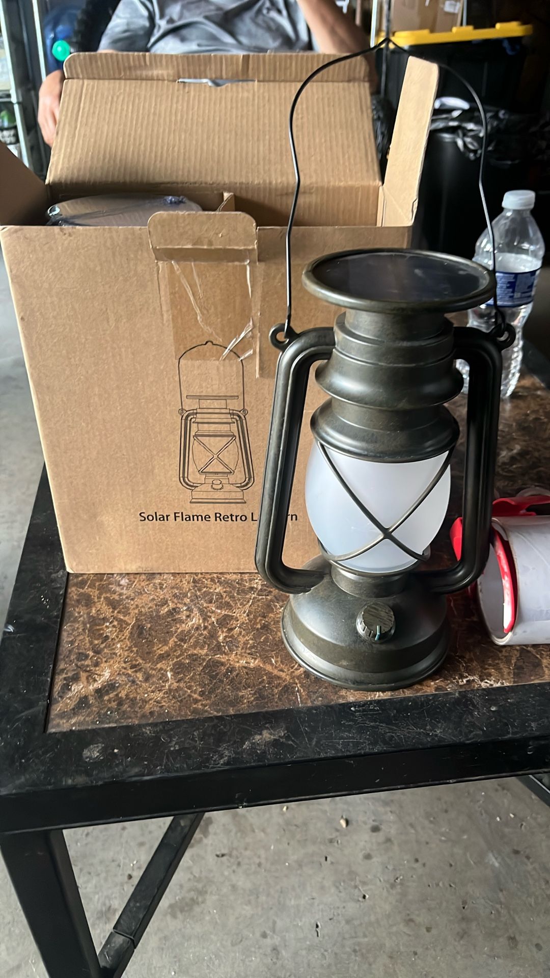 2 Solar Flame Retro Lanterns
