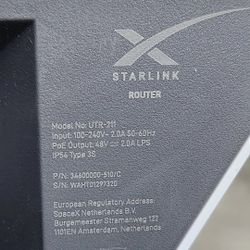 Starlink Gen 2 V2 Router WiFi Mesh Node Repeater Extender UTR-211 + 2 Cords
