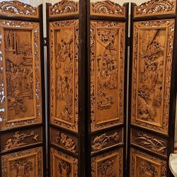 Hand Carved Wood Screens