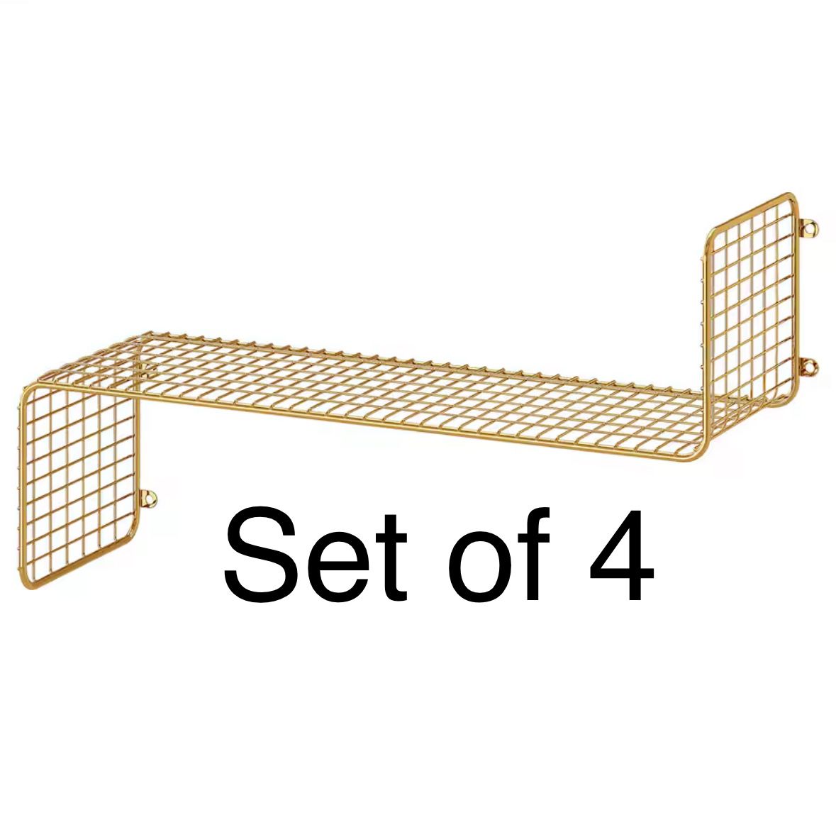 SVENSHULT - Metal Gold Colored IKEA Shelf