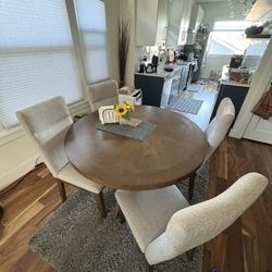 5 Piece Dining Table And Chairs- Solid Wood