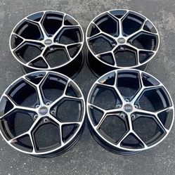 New 19 Inch S-Line Style Rims Wheels 19x8.5 +35 (5x112) CB: 66.6 Fits Audi Squared Set