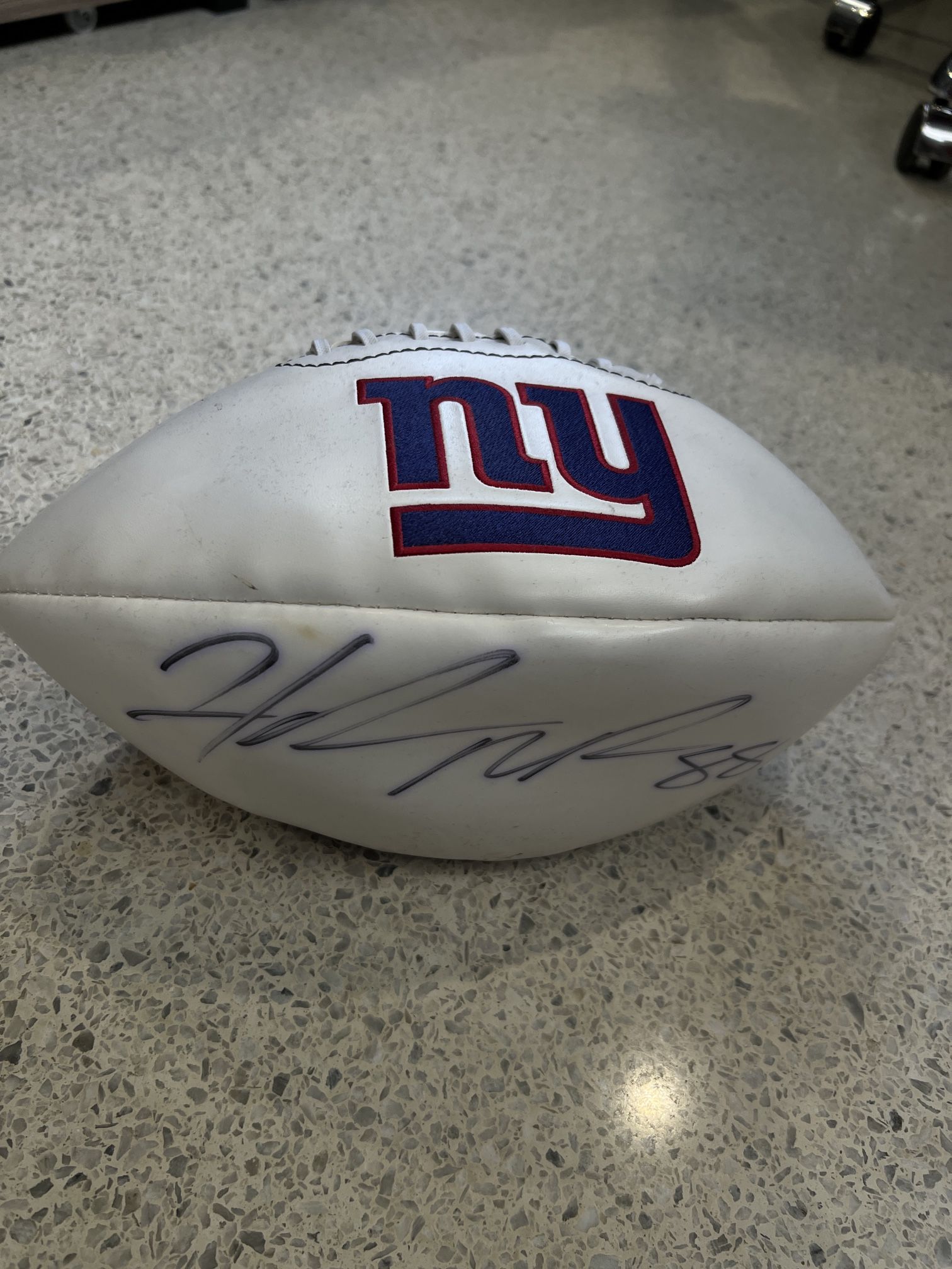 NFL New York Giants Hakeem Nicks Signed Ball