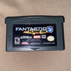 Gameboy Advance Game - Marvel Fantastic 4 Flame On