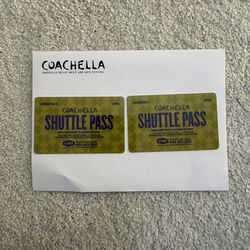 Coachella Weekend 2 Shuttle Pass (2) Available Price For Each.