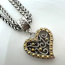 925 Sterling Silver Brighton Gate of Love Necklace - 59.1G! (WMP018273)