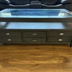 Large Wood Coffee Table 