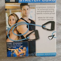Exercise stretch cord with door attachment new Resistance Training 