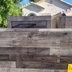 Ashley Furniture B200-11 Rustic 5-Drawer Narrow Chest  Queen bedroom set.