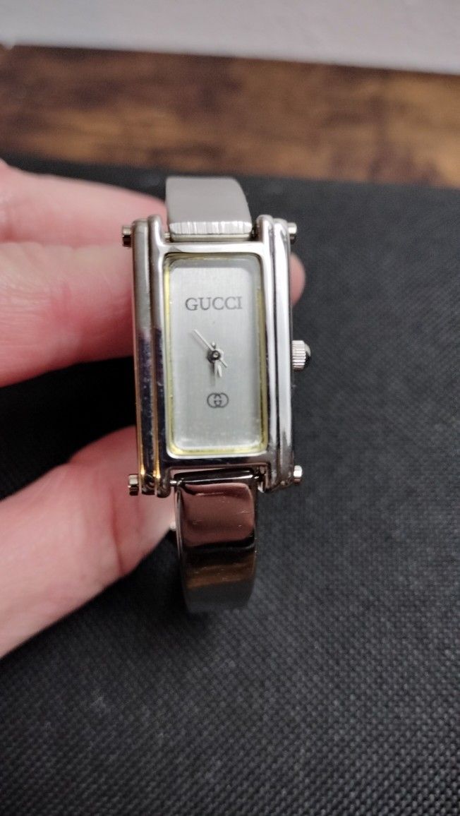 Gucci Silver Watch Bracelet 