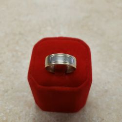 14k Yellow And White Gold Band Size 10