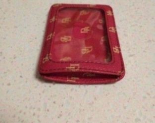 Dooney & Bourke Hot Pink 4” Card ID Holder
